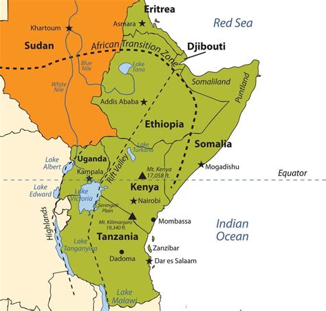 East African Coffee Regions | Map, Word map, African great lakes