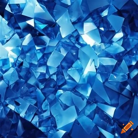 Blue crystal texture wallpaper on Craiyon