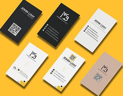 Vertical Business Card Template