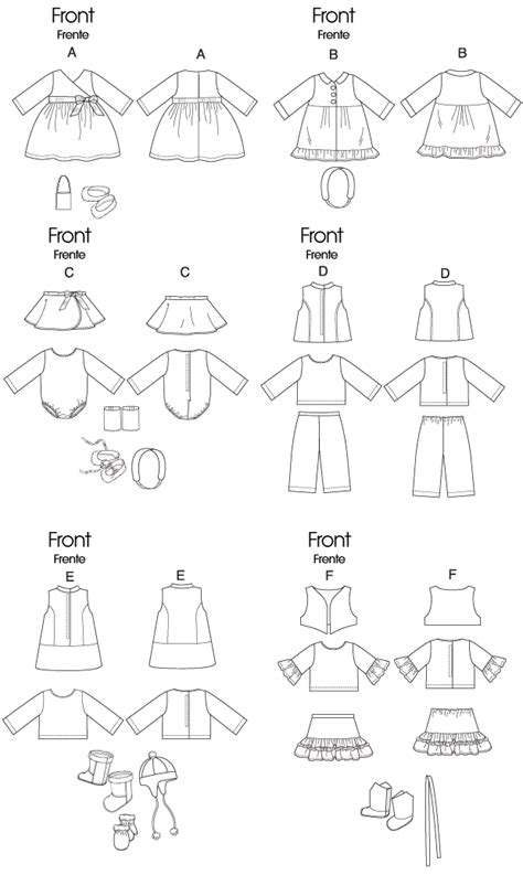 Free Printable Doll Clothes Patterns For 18 Inch Dolls - Printable Calendars AT A GLANCE