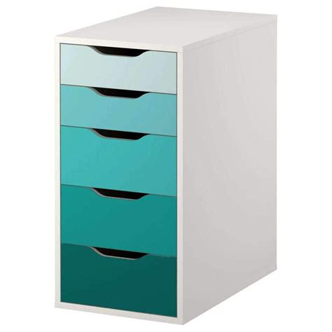 Turquoise Ombre Pattern Decal Set for IKEA Alex Drawer Unit | Ikea alex drawers, Alex drawer ...