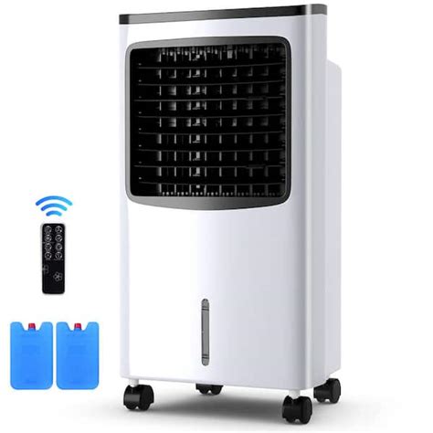 Gymax Portable Air Conditioner Evaporative Cooler Fan with 3-Modes and Speeds Home Office ...