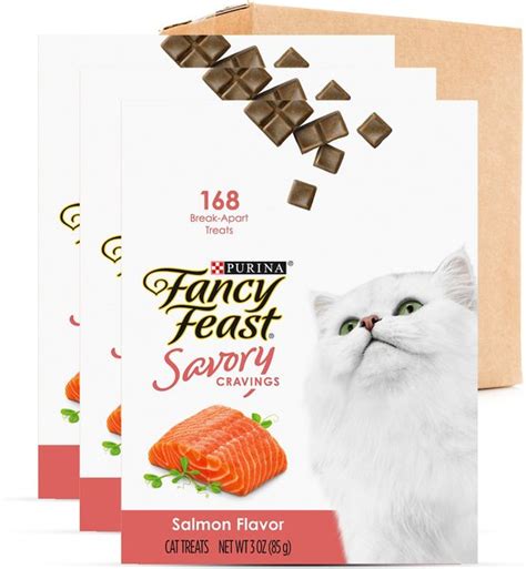 FANCY FEAST Savory Cravings Salmon Flavor Limited Ingredient Soft Cat ...