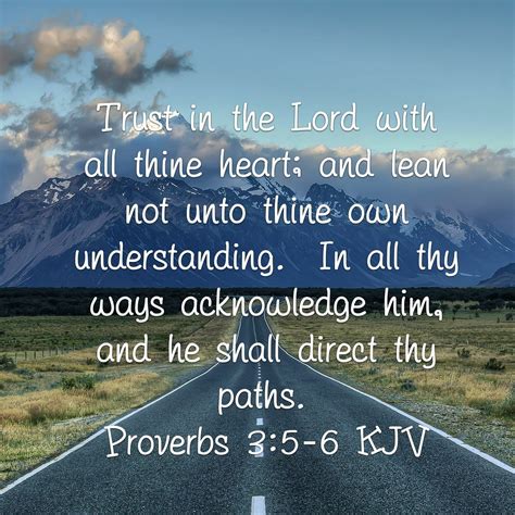 Proverbs 3:5-6 - Trust in the Lord