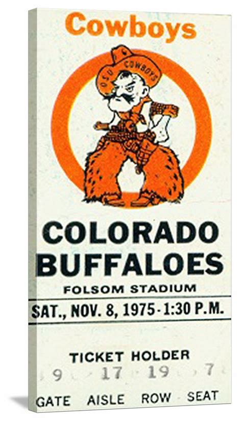 Vintage Oklahoma State football tickets. The best OSU football tickets ...