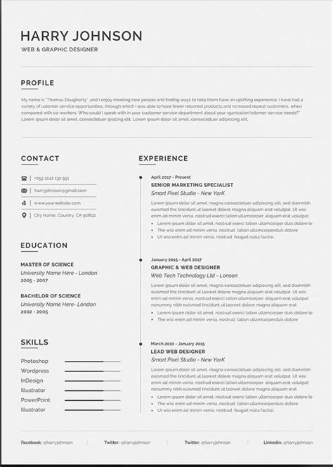 Resume Template 2024 Word Free Download With Photo - Yoko Zorana