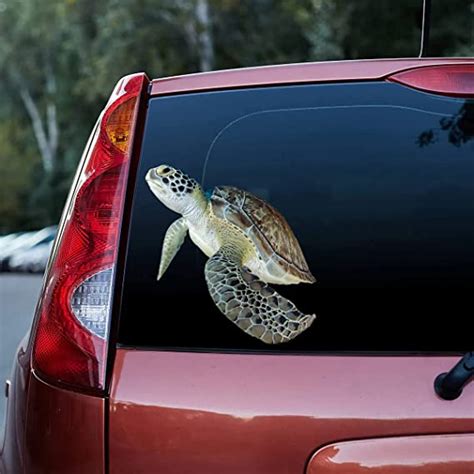 Amazon.com: Funny Turtle Car Decal Sticker,Turtle Car Decal Sticker, Turtle Car Accessories,Baby ...