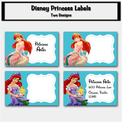 Disney Princess Printable Labels Disney Princess Food, Princess Party, Disney Printables, Free ...