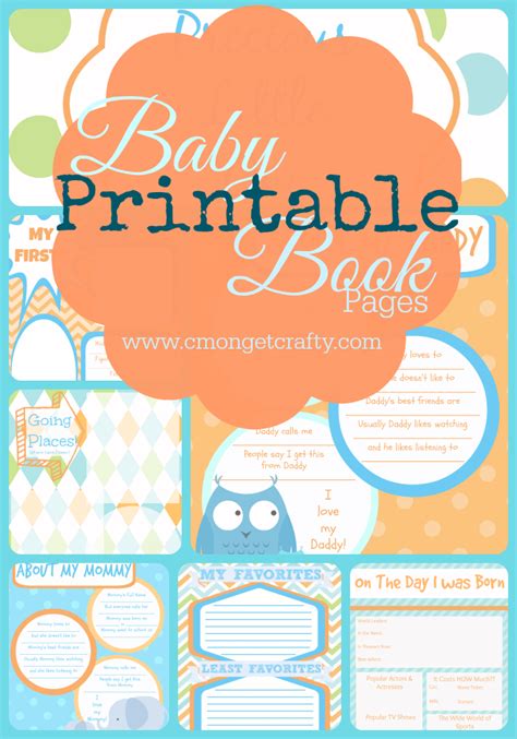 Baby Boy Printable Baby Book Pages - Free Download | Baby books diy, Baby book pages, Baby boy ...