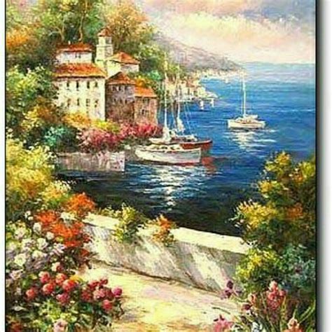 Pin by Rebecca Rotenberg on Puzzles | Mediterranean art, Landscape ...