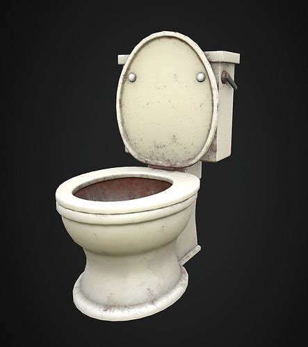 3D model Stylized Toilet VR / AR / low-poly | CGTrader