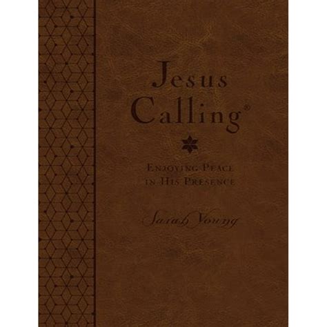 Jesus Calling (Deluxe Edition) Large Print-Brown LeatherSoft (CBA ...