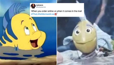 The Flounder puppet in 'The Little Mermaid: Live' is the stuff of nightmares, and also memes ...