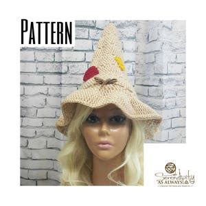 Crochet PATTERN Scarecrow Hat Crochet Pattern Crochet Scarecrow Hat Halloween Crochet Pattern ...