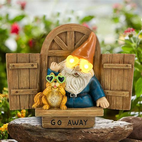 DKJOCKY Funny Garden Gnomes?Solar Naughty Gnomes Garden Gnomes Outdoor ...