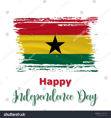 6 March Ghana Independence Day Background Stock Vector (Royalty Free ...