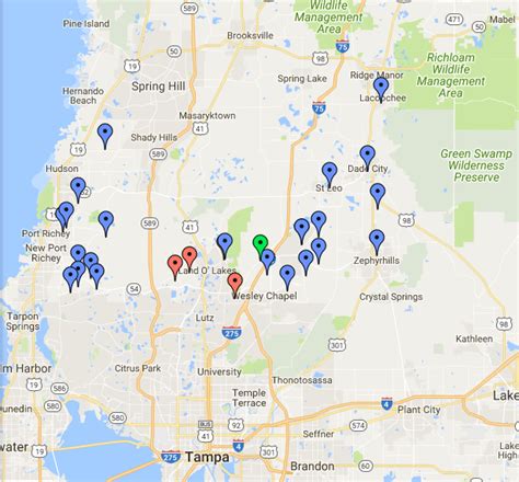 List and Map of Pasco County Shelters for Hurricane Irma - Real Estate ...