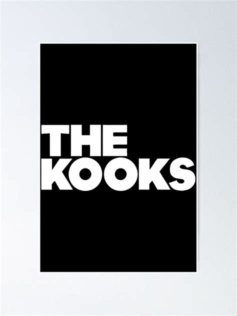 "The Kooks Merch The Kooks White Logo" Poster for Sale by ElbaSoft ...