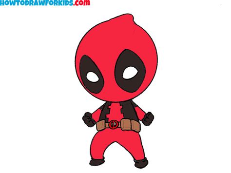 How to Draw Deadpool - Easy Drawing Tutorial For Kids