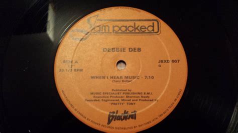 Debbie Deb - When I Hear Music (1983, Orange Labels, Vinyl) | Discogs