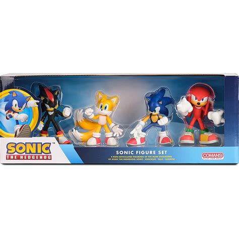 COMANSI Sonic Collection Set 4 Figures: Sonic, Shadow, Knuckles, Tails, Y COM90300 | Toys-shop.gr