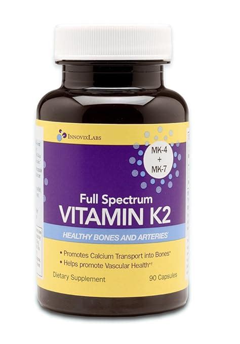 Amazon.com: Full Spectrum VITAMIN K2 (by InnovixLabs). Provides two ...