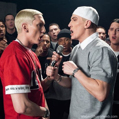 eminem rap battle with hitler Prompts | Stable Diffusion Online