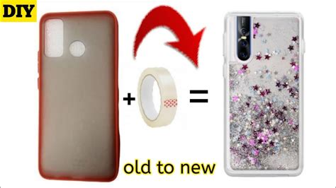 DIY glitter phone case | DIY easy Glitter phone cover | Mobile cover ...