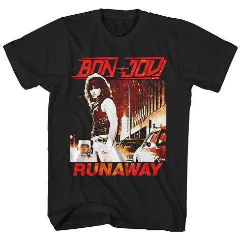 Bon Jovi T-Shirt | Runaway & Album Art Bon Jovi Shirt