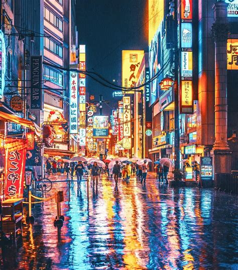 Photographer Naohiro Yako Captures Colorful And Dazzling Nighttime Pictures Of Japan | 都市景観, 風景 ...