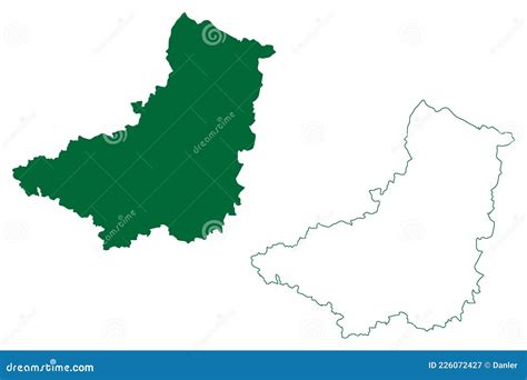 Mahabubabad District Telangana State, Republic of India Map Vector Illustration, Scribble Sketch ...