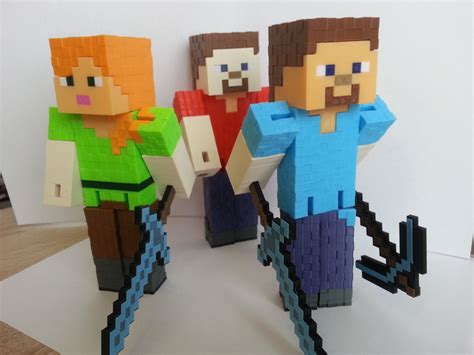 3D Printed Minecraft Steve by coufi2002@seznam.cz | Pinshape