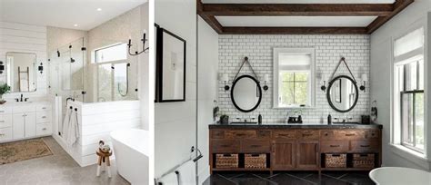 Modern Farmhouse Master Bathroom Layout