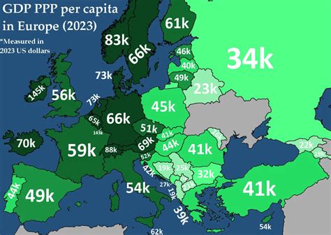 Economic growth in Europe from 2022 to 2023.... - Maps on the Web