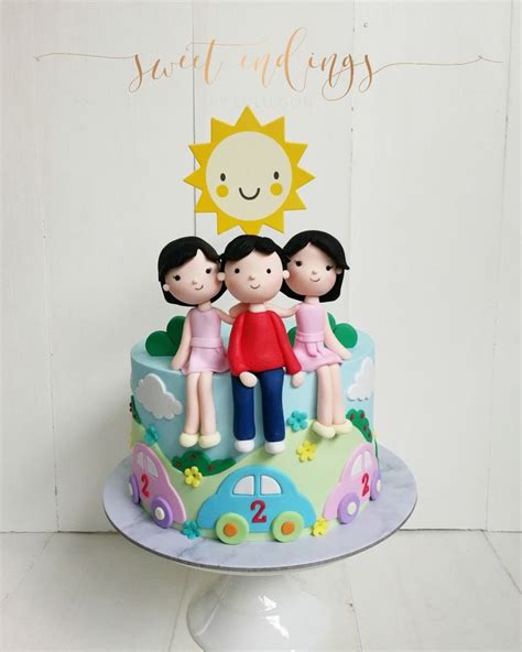 For a set.of triplets! | Novelty cakes, Cake creations, Cake