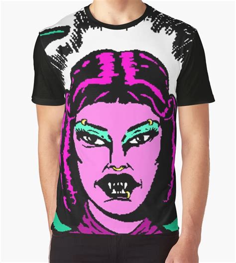 'Retro Succubus Exclusive Color' Graphic T-Shirt by TJKernan | Retro, Color, Female models