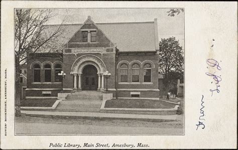 Public library, Main Street, Amesbury, Mass. - Digital Commonwealth