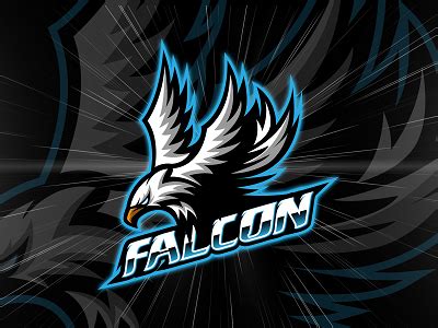 Falcon Mascot Logo | Logo design art, Falcon logo, Game logo design