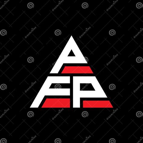 PFP Triangle Letter Logo Design with Triangle Shape. PFP Triangle Logo Design Monogram Stock ...