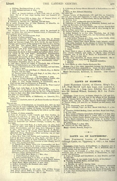 A genealogical and heraldic history of the landed gentry of ireland burke bernard sir 1814 1892 ...