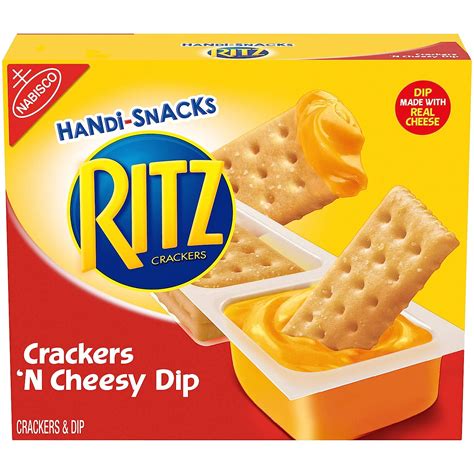 Amazon.com: RITZ Handi-Snacks Crackers and Cheese Dip, 6 - 0.95 oz Packs