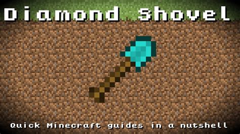 Minecraft - Diamond Shovel! Recipe, Item ID, Information! *Up to date!* - YouTube