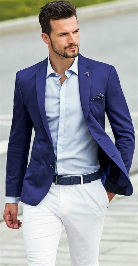 Beach Groom Tuxedos Suit Fit Two Button Slim Spring Party Best Man Evening Casual Men Suits ...