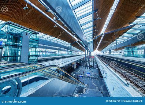 AMSTERDAM, NETHERLANDS - APRIL 25, 2015: Interior of Central Train ...