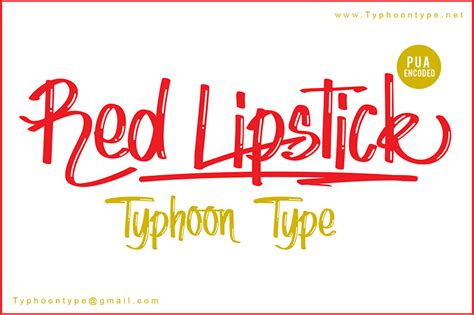 Red Lipstick Font | dafont.com