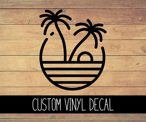 Beach Scene Vinyl Decal | Vinyl decals, Summer decal, Car decals vinyl