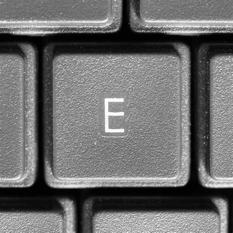 Letter E on Computer Keyboard Stock Photo - Image of keyboard, text: 211617394