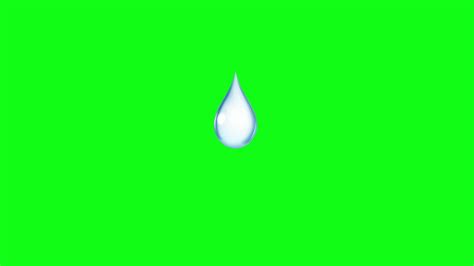 Water Drop in Green Screen. Cartoon Water Drop Animation Free Video 26770466 Stock Video at Vecteezy