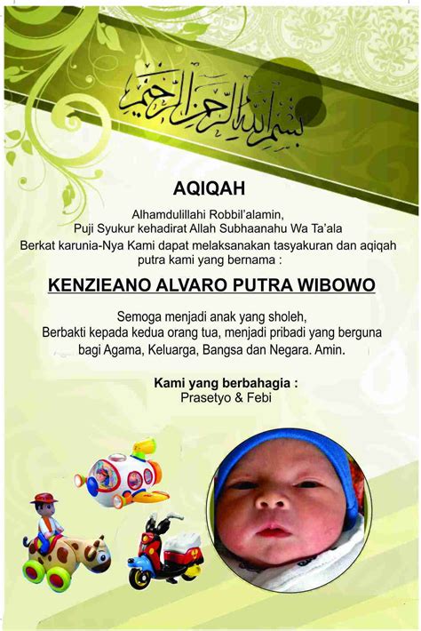 Format Undangan Aqiqah dan Contohnya