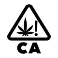 California THC Universal Symbol Cannabis Warning Labels | LabelValue